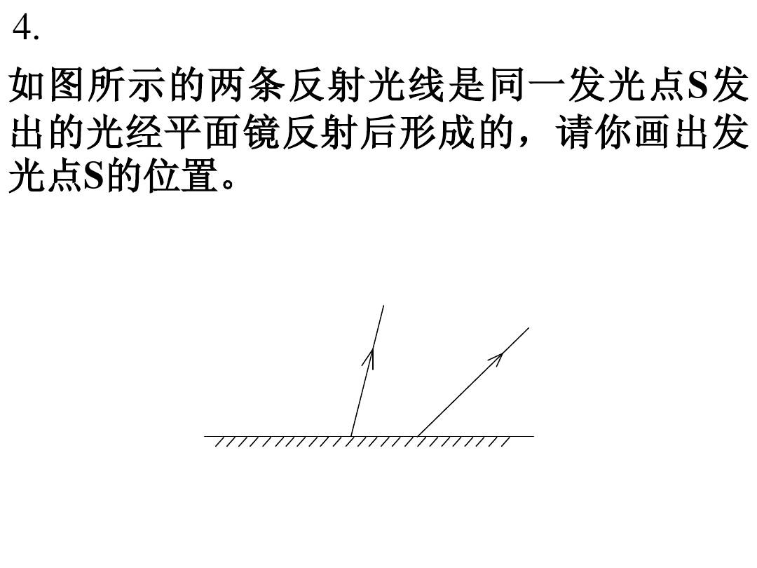 平面镜成像原理作图题_平面镜成像作图题_凸面镜成像作图
