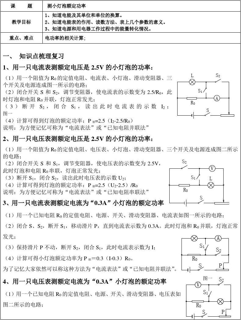李明做测量小灯泡电_测量小灯泡电功率实验报告_做测量小灯泡电功率的实验