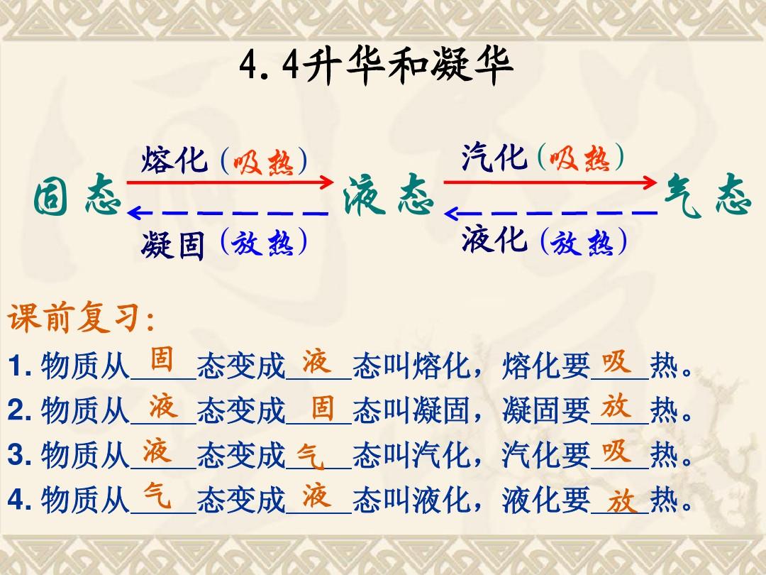 升华和凝华教学设计_升华和凝华_升华和凝华教学反思