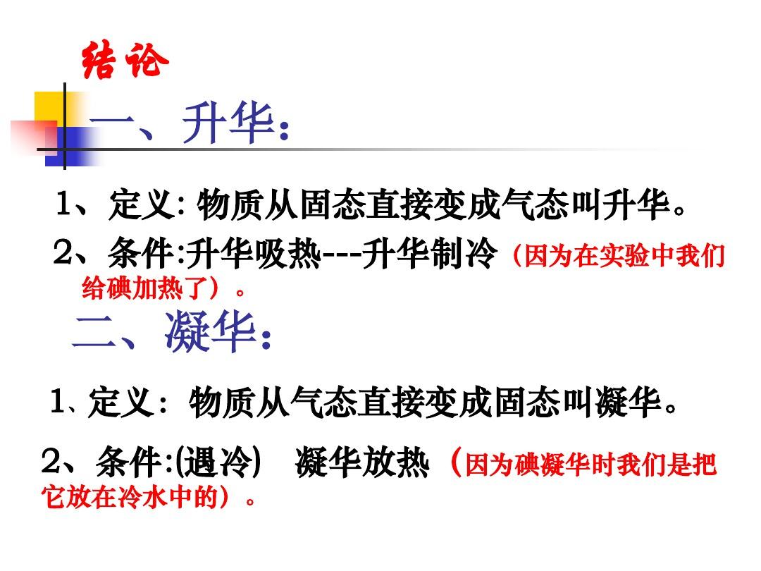 升华和凝华的物理现象_升华的物态变化有哪些_升华和凝华的物态变化图