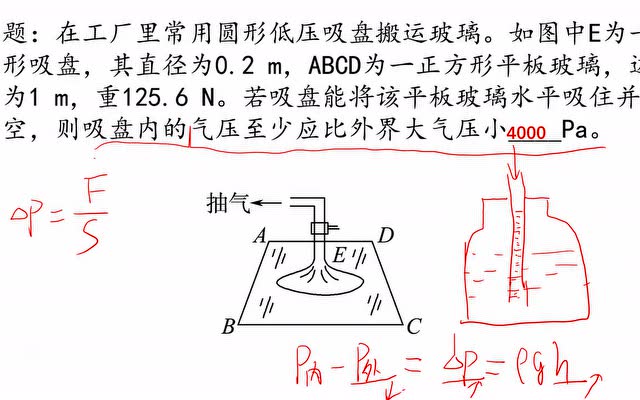 吸盘法测大气压强表达式_测量大气压吸盘法_吸盘测大气压强误差分析