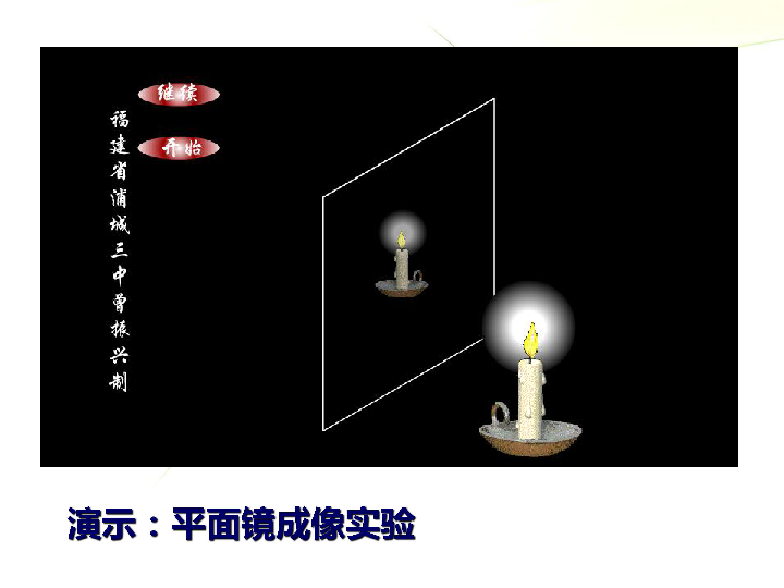 平面镜成像原理动画_成像平面镜动画原理_平面镜成像动画视频