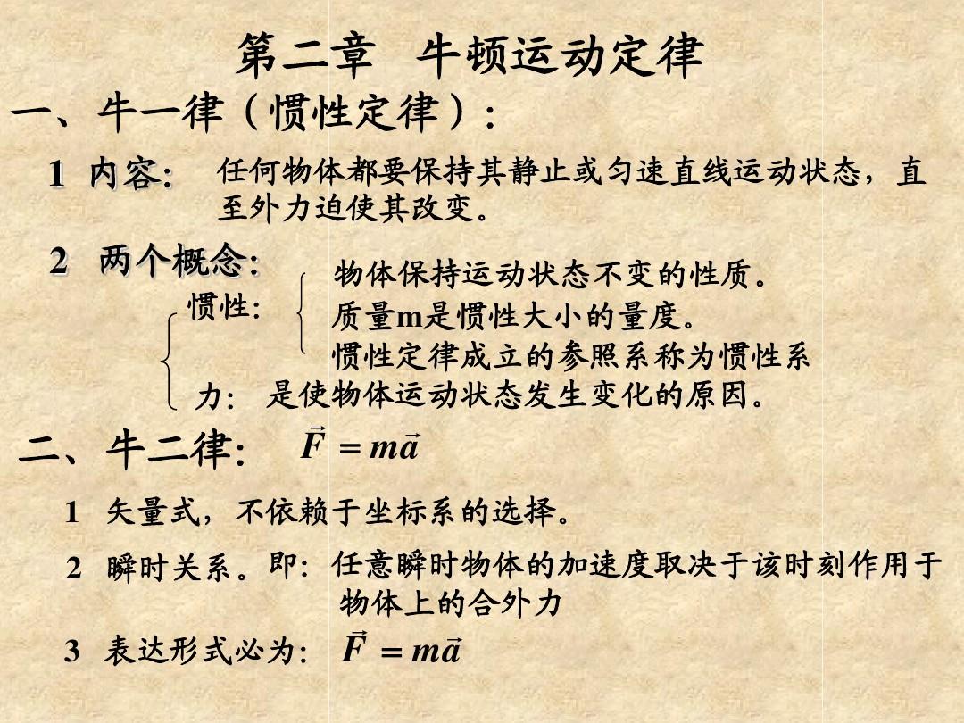 牛顿定律都有什么_牛顿第一定律内容和公式_牛顿定律的概念