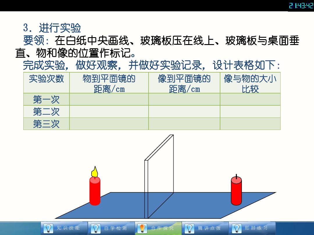 平面镜成像实验仪器_平面镜成像实验最全整理_平面镜成像实验笔记