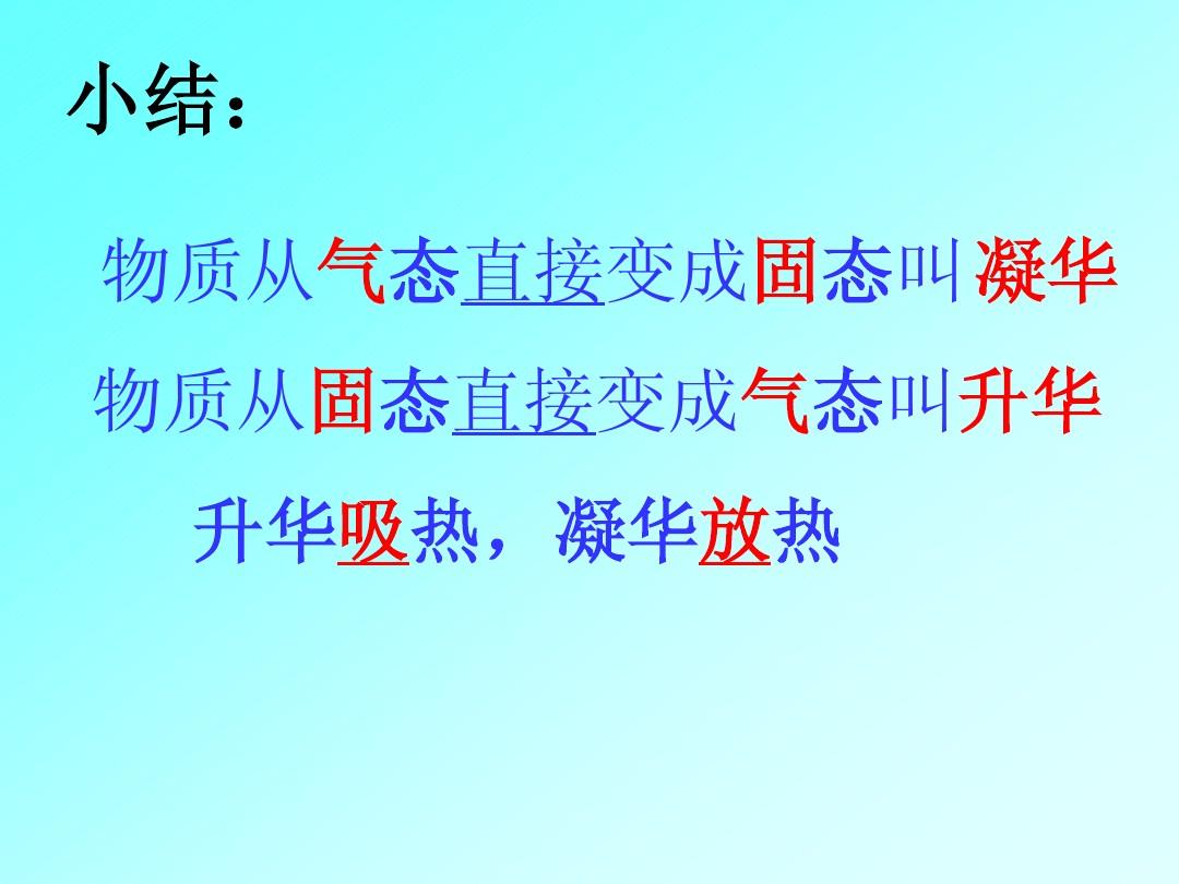 升华和凝华教学评价_升华和凝华教学评价_升华和凝华教学评价