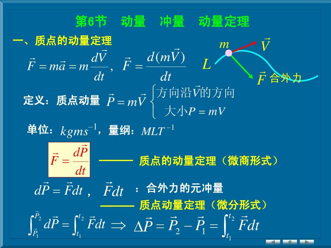 大学动量定理表达式_大学动量定理经典题型_大学动量定理方程