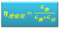 斜面滑轮组的机械效率公式