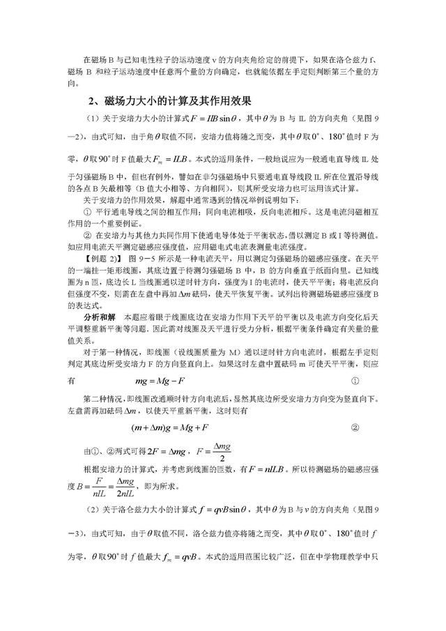 高中物理常用解题方法与技巧