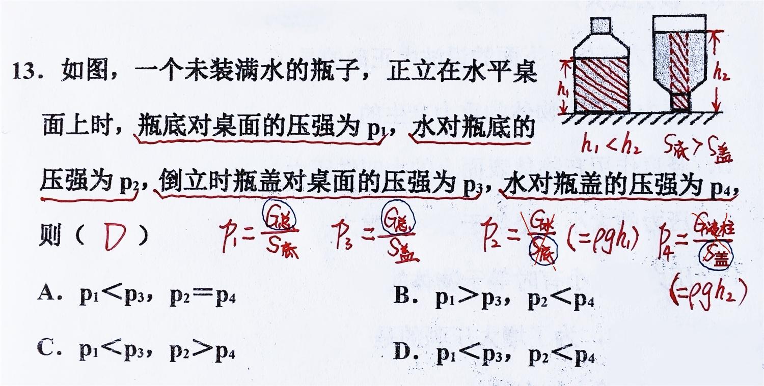 初中物理压力与压强知识点总结