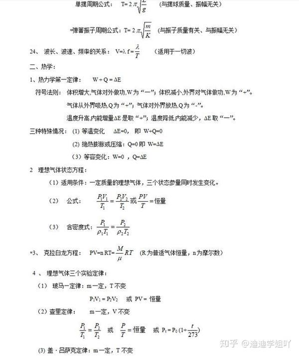 高中物理会考公式
