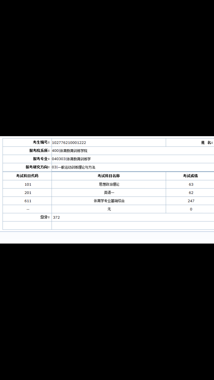 高考体育分数线
