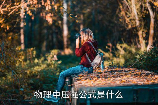 物理中压强公式是什么