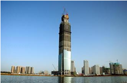 如图所示电梯的顶部挂有一个弹簧测力计