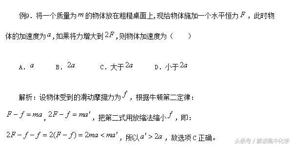 高考物理选择题答题技巧