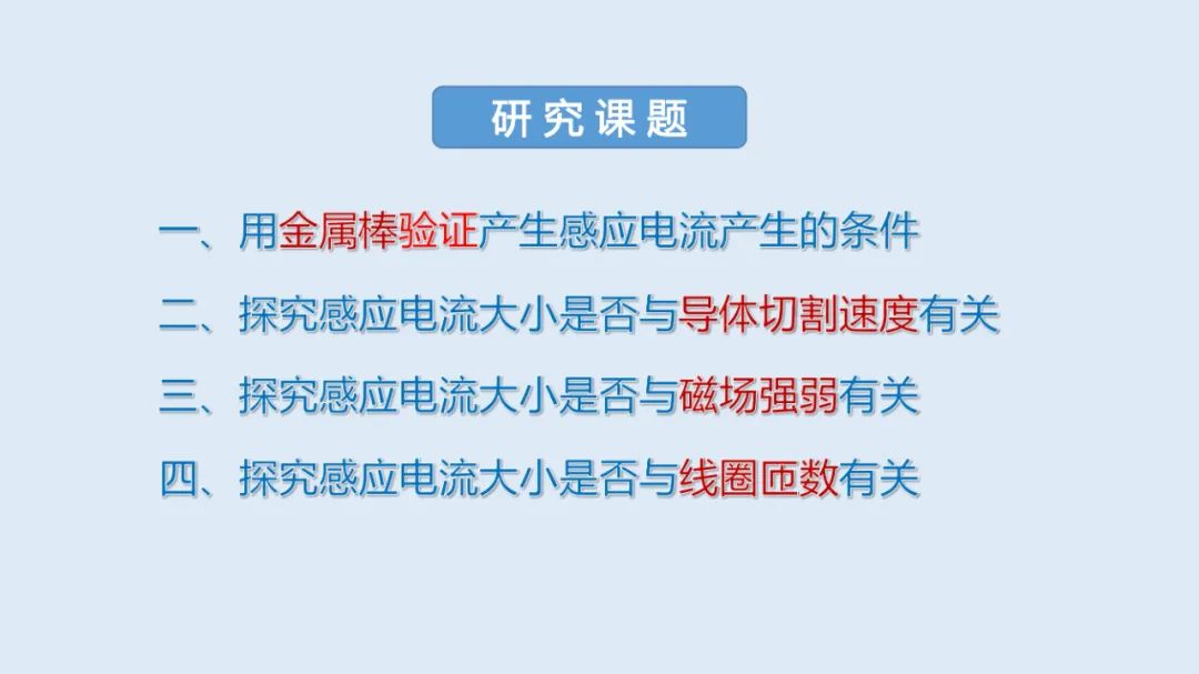 高中物理导线切割实验视频