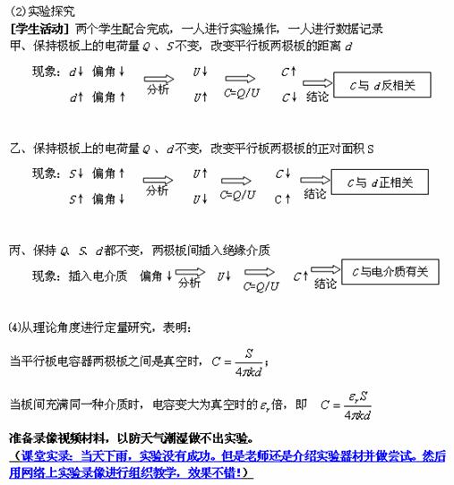 高中物理-电容器与电容